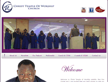 Tablet Screenshot of christtempleofworship.com